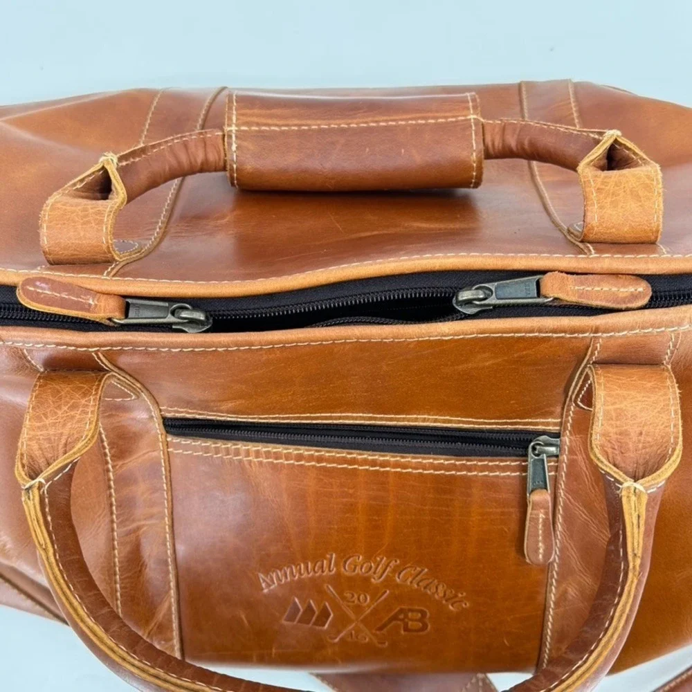Brown Leather Duffle Bag 28